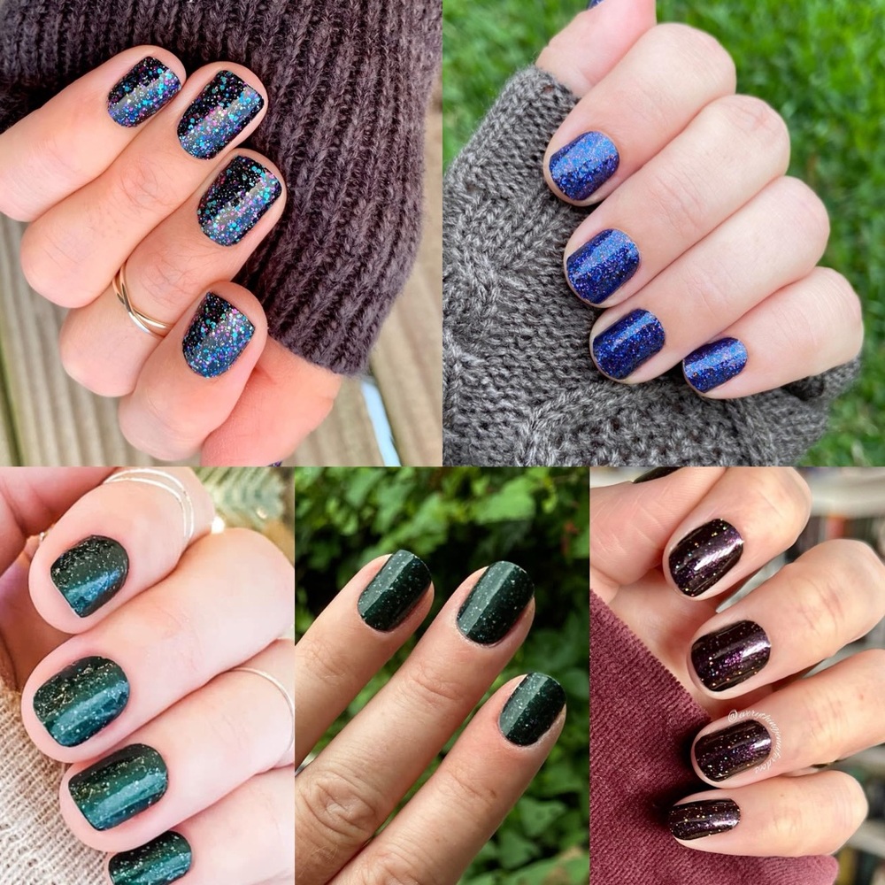Color Street fall glitter bundle of 5 sets